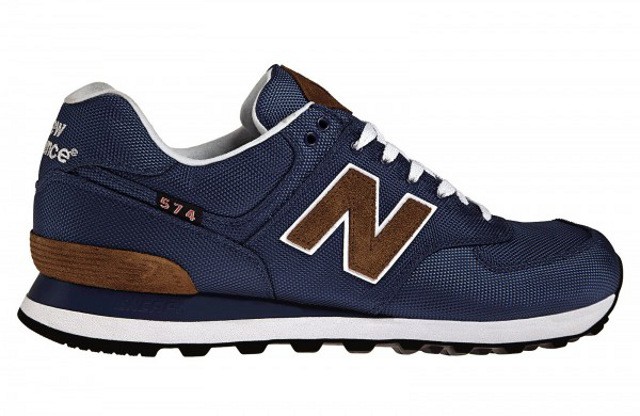 new balance 574 bleu marine et marron